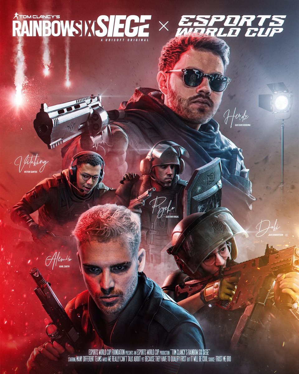 R6 x ESPORTS WORLD CUP
SUMMER 2024, RIYADH
BE THERE OR BE SQUARE