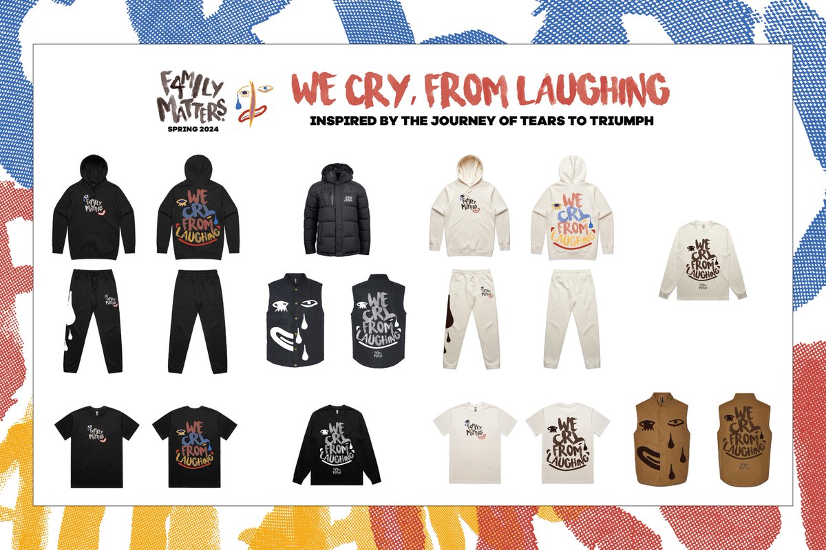 F4milyMatters's tweet photo. Merging Resilience and Style: The 'We Cry From Laughing' Collection combines comfort, sustainability, and a celebration of life's journey, from Charlotte, NC to streets worldwide. https://t.co/7LVwD3iaUn https://t.co/A70WcOyluC