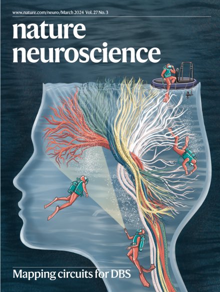 Excited that our article 👇👇 has been featured on the cover of the march issue of @NatureNeuro – even more excited that @b_hollunder, the first-author of the study, hand-drew the cover herself. [🤫 I think she’s an artist] nature.com/neuro/volumes/…
