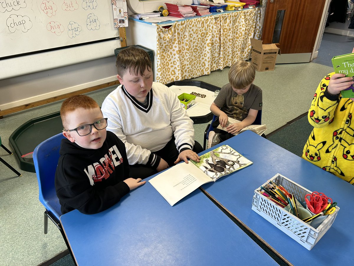 We loved reading with P7 and P6 today as part of World Book Day. <a href="/MuirhousePS/">Muirhouse PS&Nursery</a>