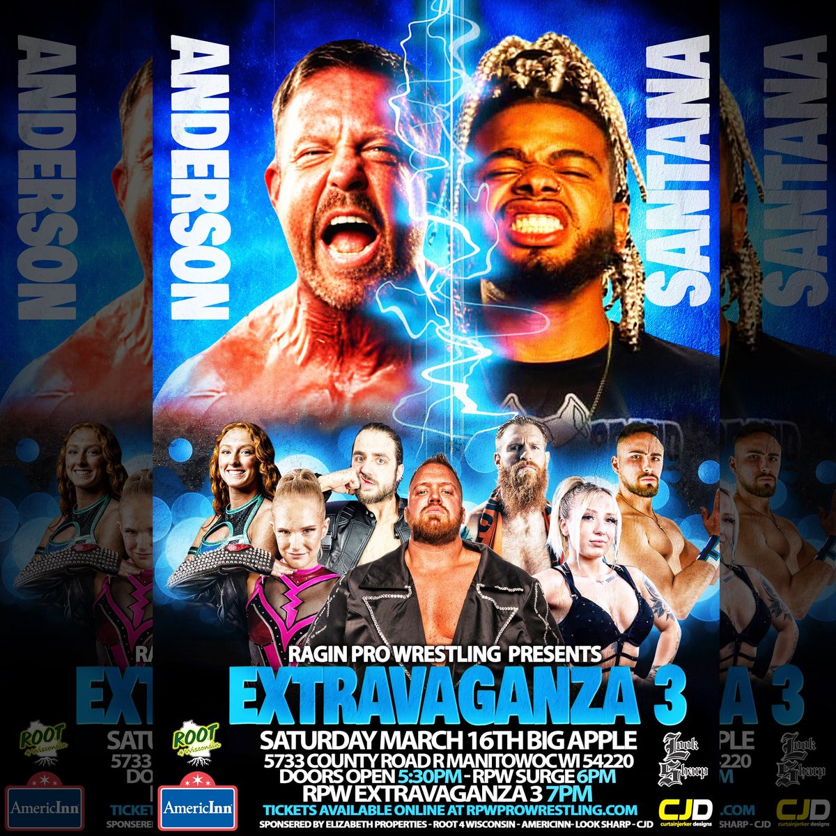 9 days away!

Do you have your tickets yet?

🎟️ rpwprowrestling.com
🚨 General Admission Tickets available till 4pm on 3-16. 

Look Sharp at The Fox River Mall in Appleton
Big Apple in Manitowoc