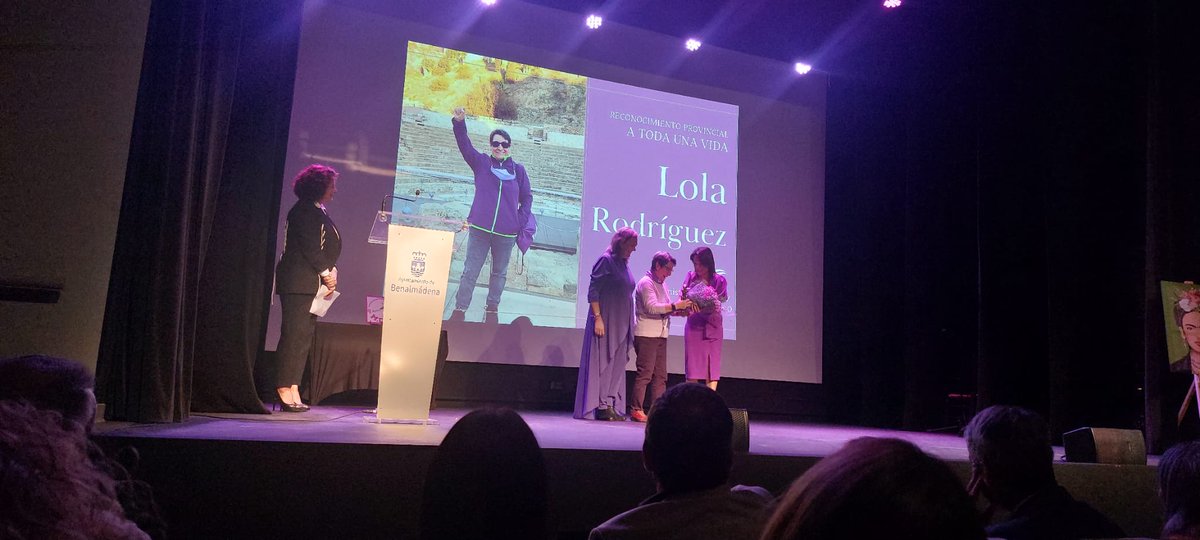 MalagaForumpf's tweet photo. Homenaje más que merecido a Lola Rodríguez, socia de @MalagaForumpf y primera presidenta de @MViolencia0 
Gracias!!! Por tanto
Por lo que fuimos, somos
Por lo que somos, serán 
 @MDMBENALMADENA 
#8Marzo https://t.co/GzpzRnhOKf
