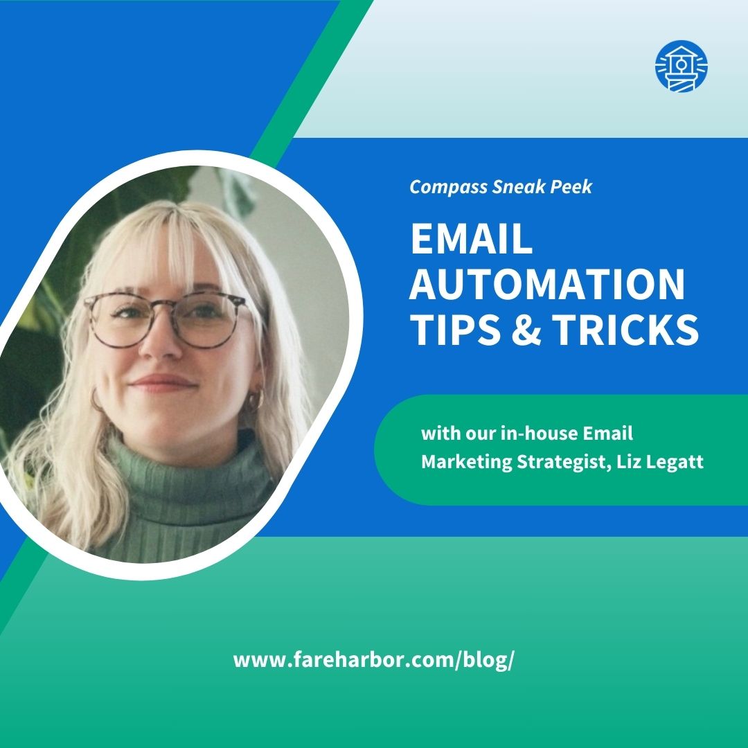 FareHarbor's tweet image. Gain a more engaged audience, higher open rates, and extra bookings with secrets from our in-house email expert, Liz Legatt. 📮 Get the scoop on email automation in our latest blog: fareharbor.com/blog/keep-your…

#fhblog #fhcompass #emailmarketing #marketingtips #emailexpert #emailtips