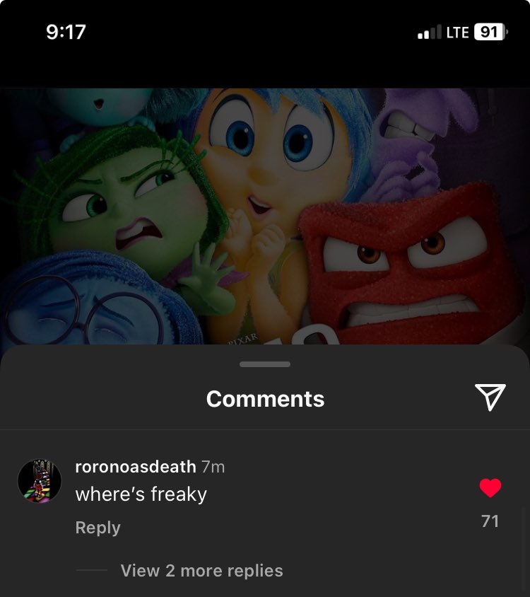 soncadventure2's tweet photo. this comment on the inside out 2 poster is killing me https://t.co/s25zdBCLfA
