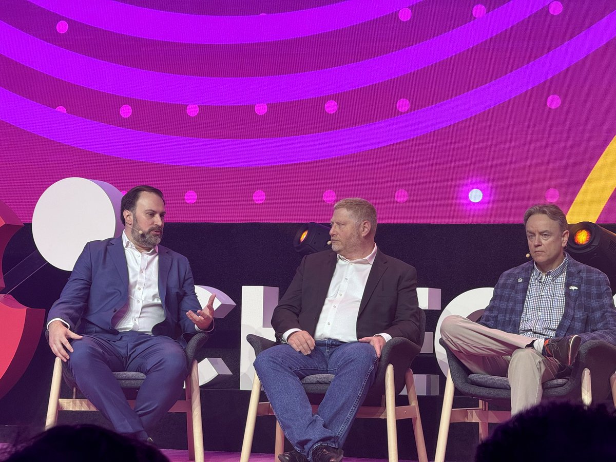 CheckPointSW's tweet photo. We are kicking off Day 2 keynotes with @RussTrainor, SVP of IT at @Broncos, John Shifty, Network Services Director of Orchestration at @BlackRock, and Michael Calderin, Director of Information Security &amp; Compliance at @YageoCorp 💡 #CPX2024 https://t.co/HyI2pOcgfs