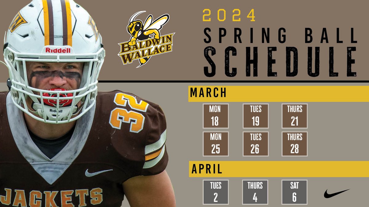 Spring weather means spring football! We can't wait to get back in the Cleveland Browns indoor facility and get to work! Check out our practice dates below!