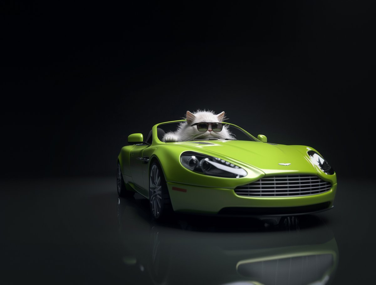 Meet Aston. My cat.

The company mascot.

In an Aston. ☑
#astunday #astonmartin