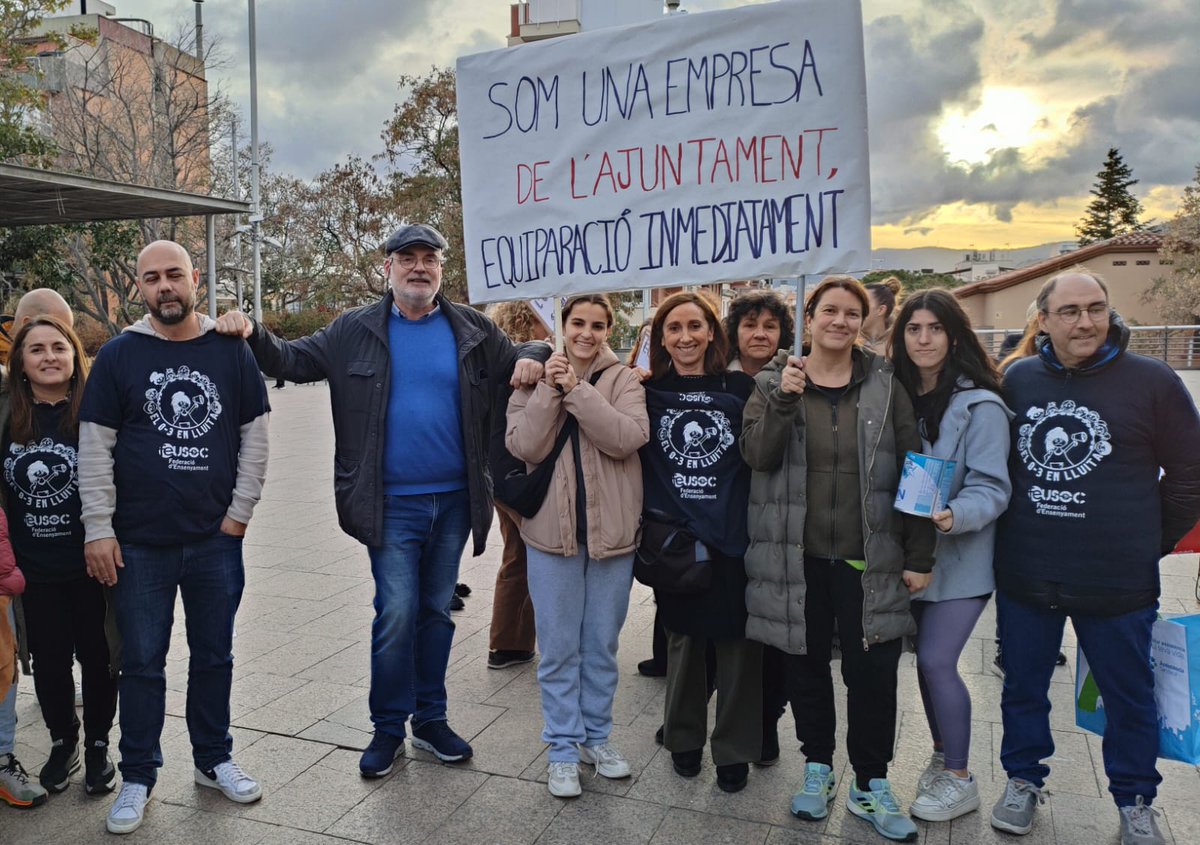 Donant suport a les treballadores de les Escoles Bressol Gramenet.
L'equiparació és la solució.
📢 Volem continuar sent treballadores Municipals però cobrant igual <a href="/scgramenet/">Aj. Sta. Coloma Gram</a>‼️#santacolomagramenet #bressolgramenet #EducacioInfantil03