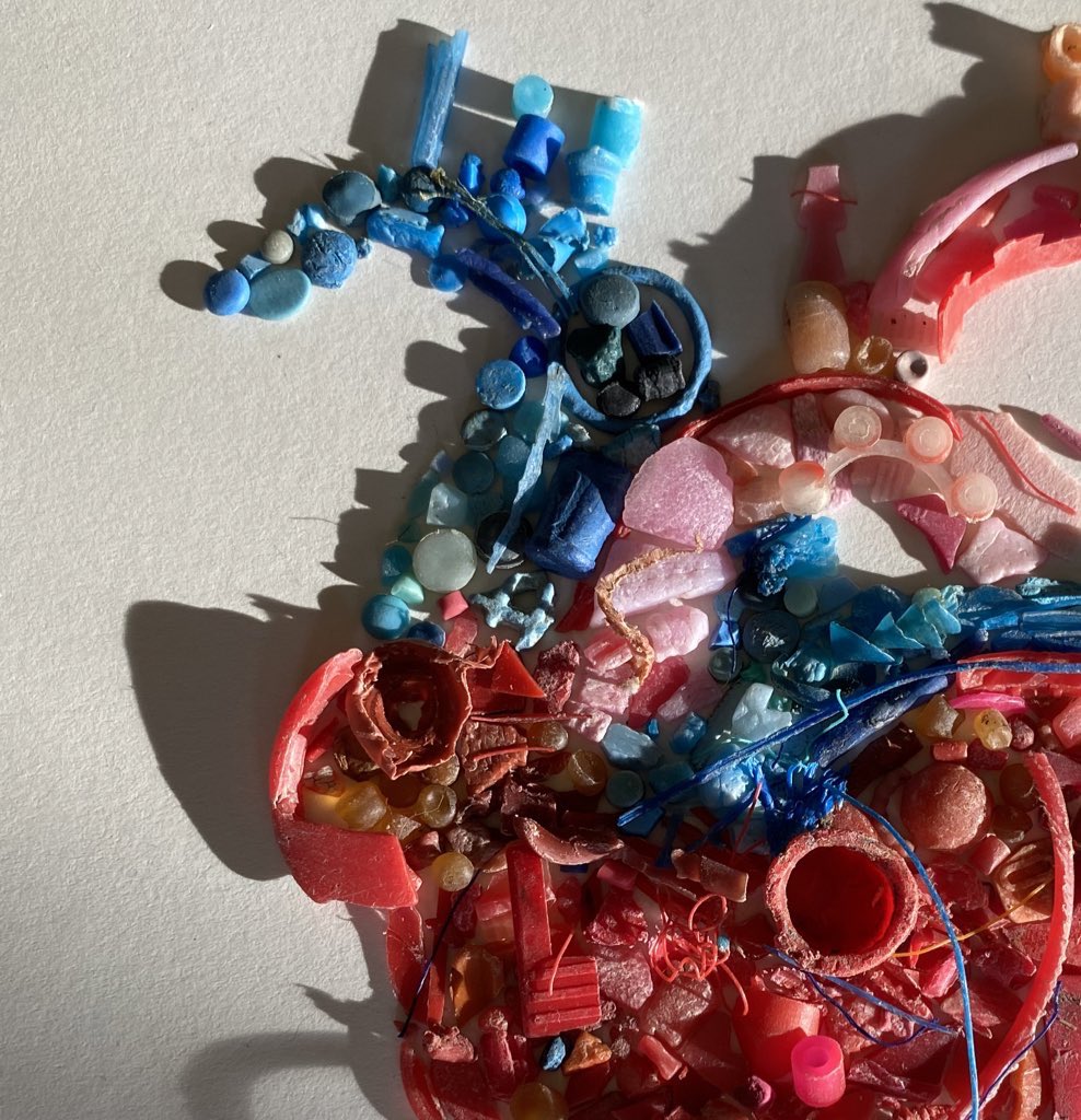 Microscopic plastics could raise risk of stroke and heart attack, study says.

Scientists link tiny particles in blood vessels with substantially higher risk of death

<a href="/GuardianEnviro/">Guardian Environment</a> 
<a href="/iansample/">Ian Sample</a> 
6.3.24
theguardian.com/environment/20…
Microplastic heARTwork™️ <a href="/AvrilGreenaway/">Avril</a>