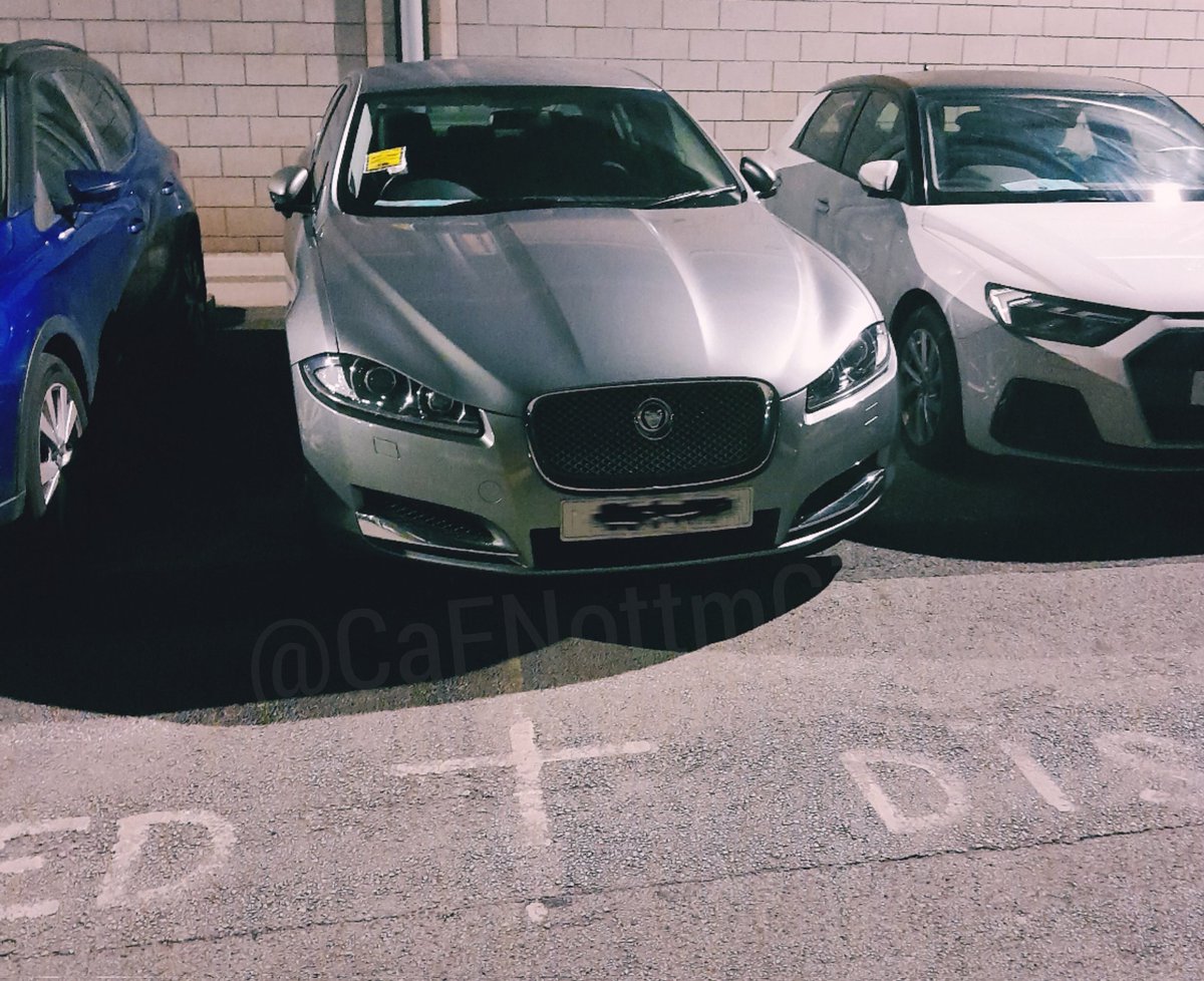 CaFNottmCity's tweet image. #Accessible spaces are wider for a reason, not to squeeze in another vehicle.
#Code24

The contravening car had a #BlueBadge. Should they know better?

Begs the question though; was the badge holder even there?
#RespectTheSpace #selfishparking