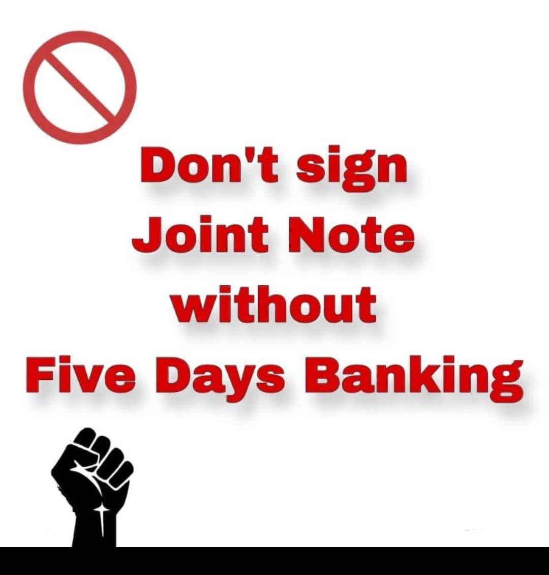 AshokWin1990's tweet photo. we demand  #5DaysBanking @nsitharamanoffc @narendramodi https://t.co/bWWD82MJVA