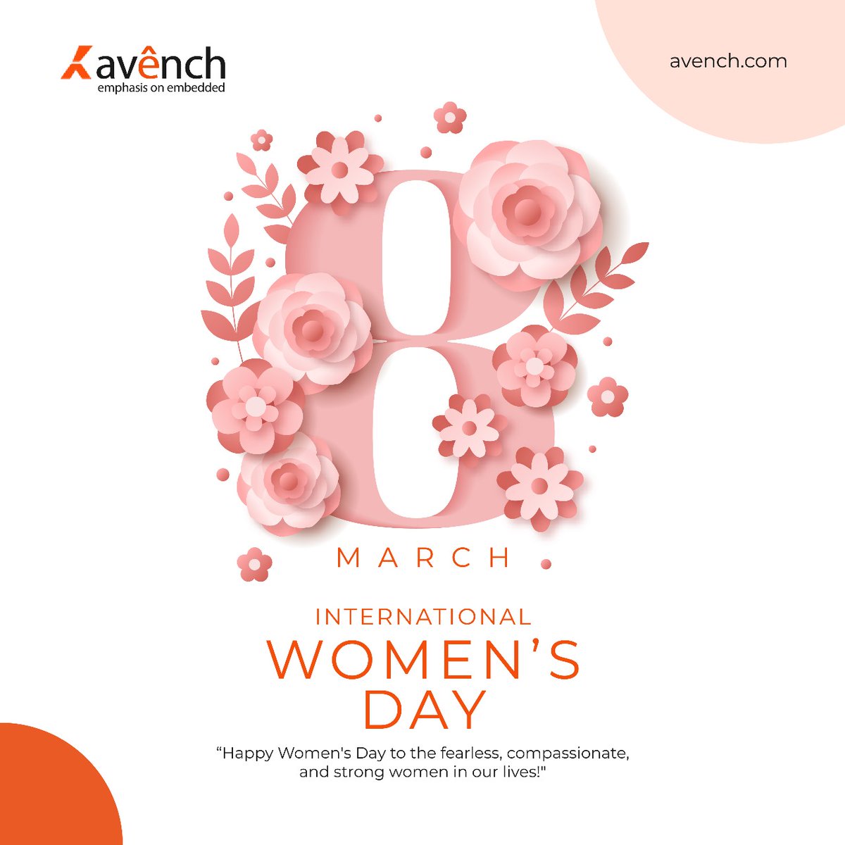 Avench celebrates International Women's Day, honoring the strong and compassionate women who inspire us all. avench.com #Avench #WomensDay #FearlessWomen #WomenInTech #InternationalWomensDay #StrengthAndCompassion #WomenWhoLead #HappyWomensDay2024