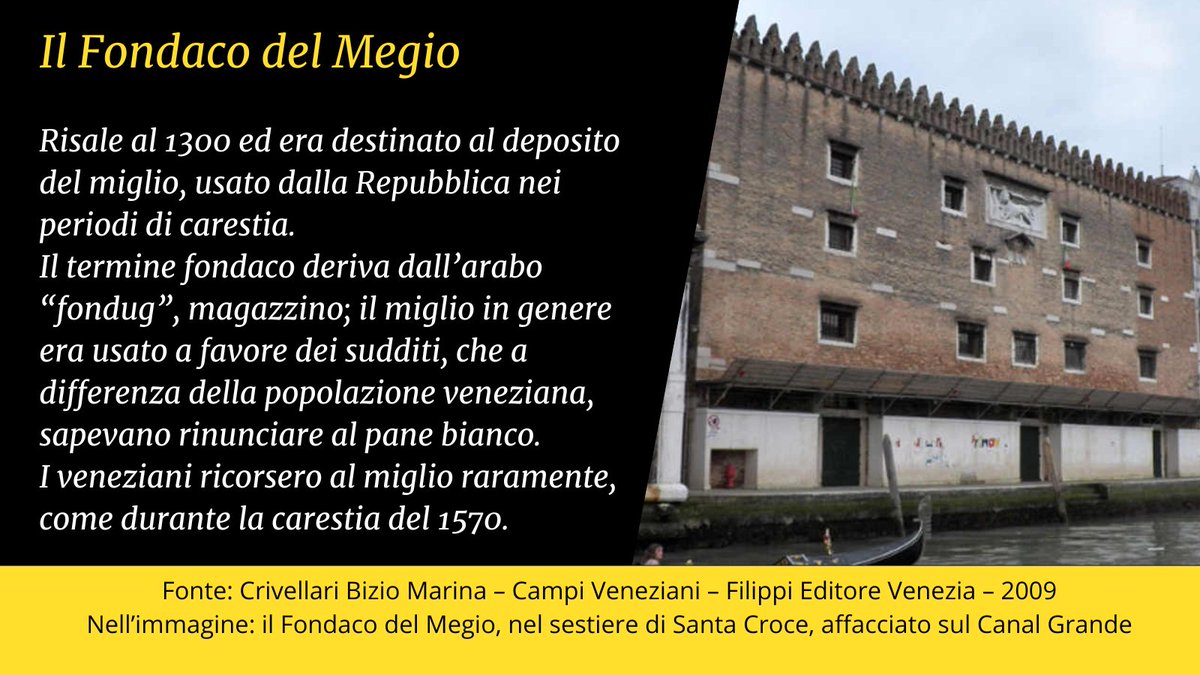 #31marzo 1663, #Venezia: durante la Guerra di Candia, il Senato concede ai Dalmati una sovvenzione straordinaria di miglio. Un altro notevole quantitativo sarà concesso il #20maggio 1664 a Feltre e il #12ottobre 1668 a Corfù