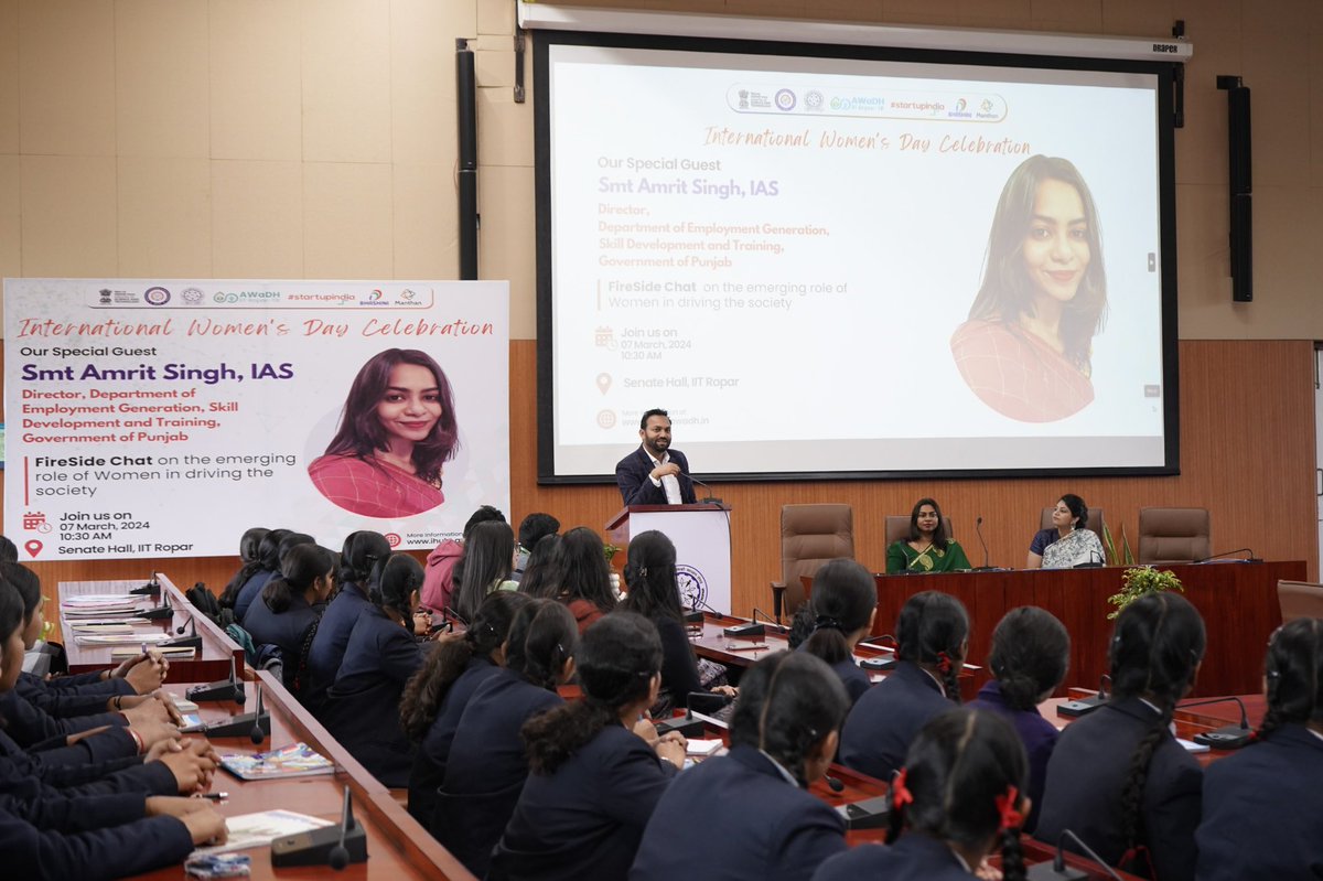 iitrpr's tweet image. Her insights shed light on empowering initiatives like &apos;Saadi Dhiyan, Saada Maan&apos; in Rural Punjab. Let&apos;s continue fostering inclusivity and empowering women for a brighter future. #Empowerment #GenderEquality #SocietalProgress