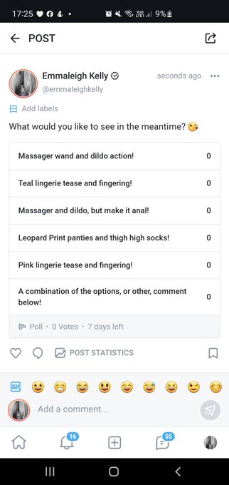 New poll on my Onlyfans! Sign up now to get 50% off your first month and have a say! 💜  https://t.co/x6e1sMwzpH