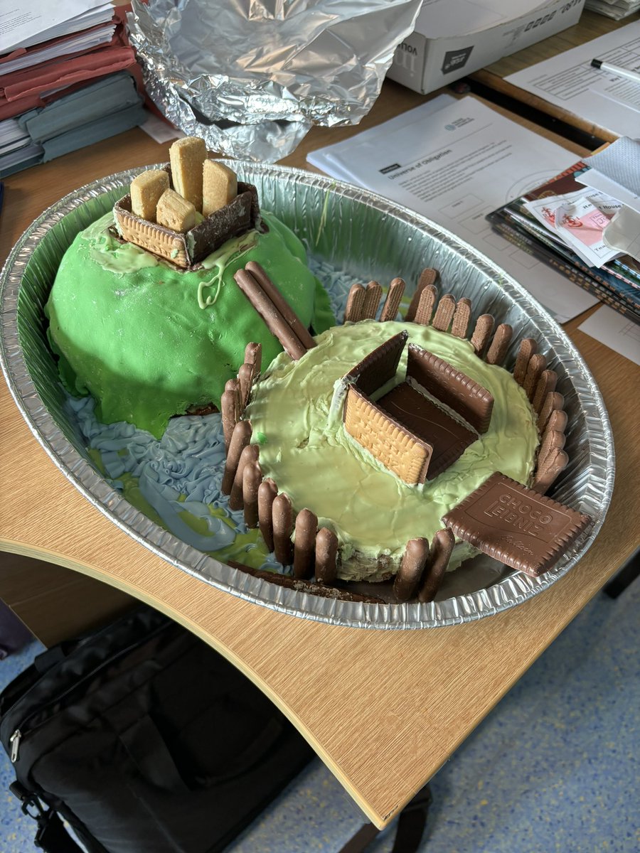 RHS_HistPols's tweet photo. Lots of excitement creating castles using a variety of ideas including Minecraft.  However we were very impressed with some of the baked castle creations made by our year 8 pupils. Well done to the very talented Rose Farley and Cara Cumming for these amazing creations👏 https://t.co/9J6Fy7uVsc