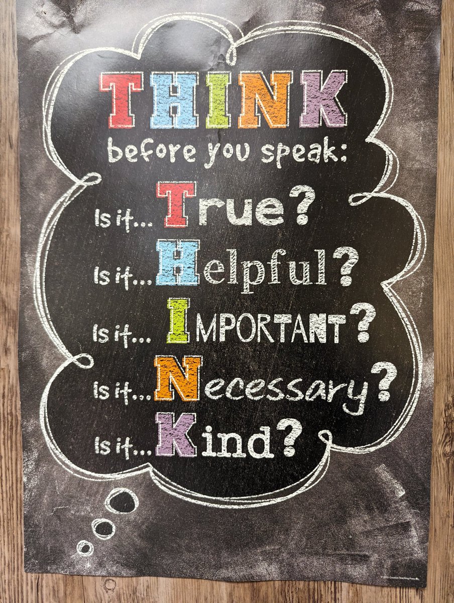 Wise words from a middle school classroom today!