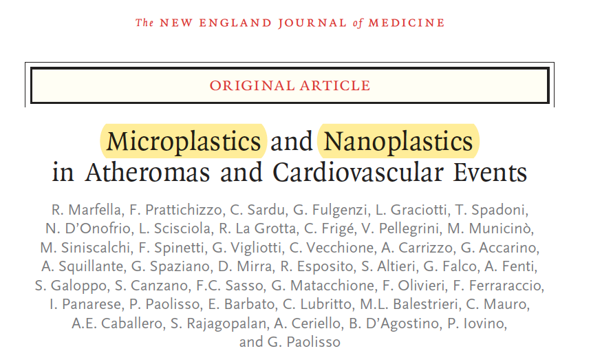 📌 ¿Pueden los microplásticos aumentar el riesgo cardiovascular ? Infartar 🫀? Ictar 🧠? No tenía ni idea, pero este @NEJM publicado hoy mismo me parece súper interesante y ciertamente rompedor. Da qué pensar. ✅ Os invito a este hilo 🧵 👇