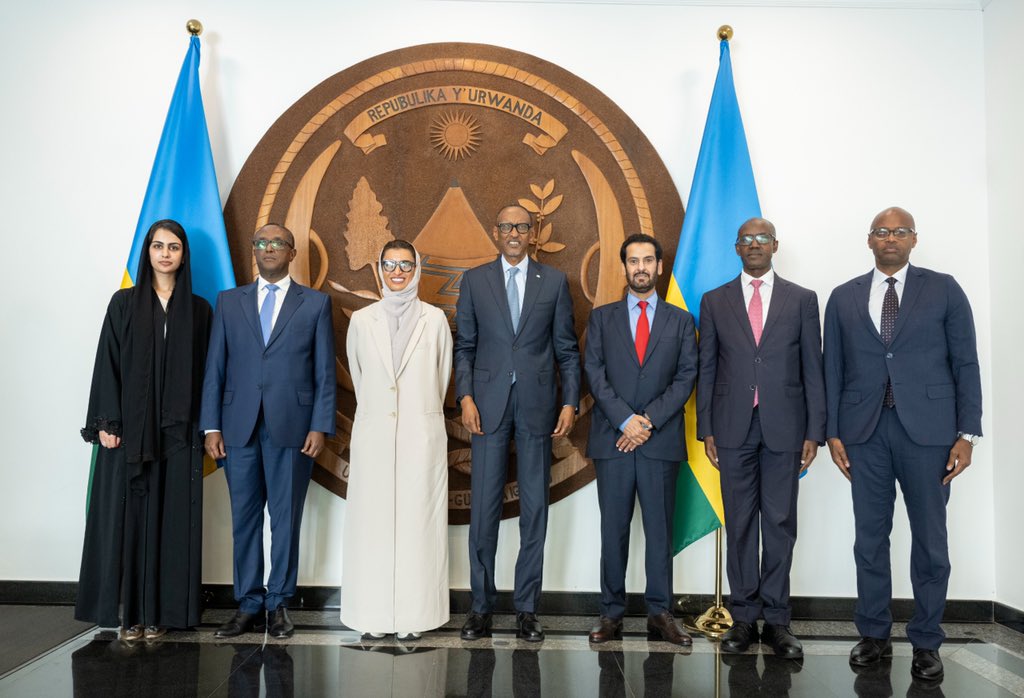 UrugwiroVillage's tweet photo. This afternoon at Urugwiro Village, President Kagame met with H.E. Noura bint Mohammed Al Kaabi, Minister of State at the Ministry of Foreign Affairs of the United Arab Emirates, for discussions on further strengthening collaboration in areas of mutual interest. https://t.co/XrUhHfNyui