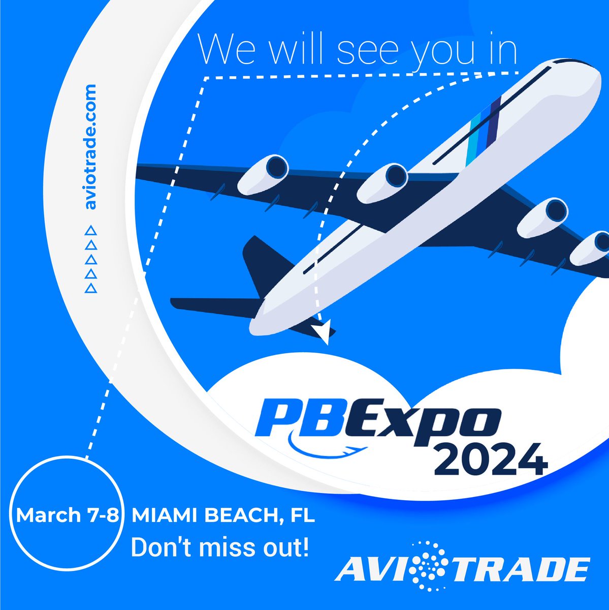 🛫🔍 We are making the connection! #Aviotrade is thrilled to be part of PBEXPO 2024:  the #1 trade show in aviation and aerospace; in Mimi, FL on March 7-8. 🌍
Contact us:  sales@aviotradegroup.com

 #Aviation #Team #AllYouNeed #AviationIndustry  #MakingtheConnection