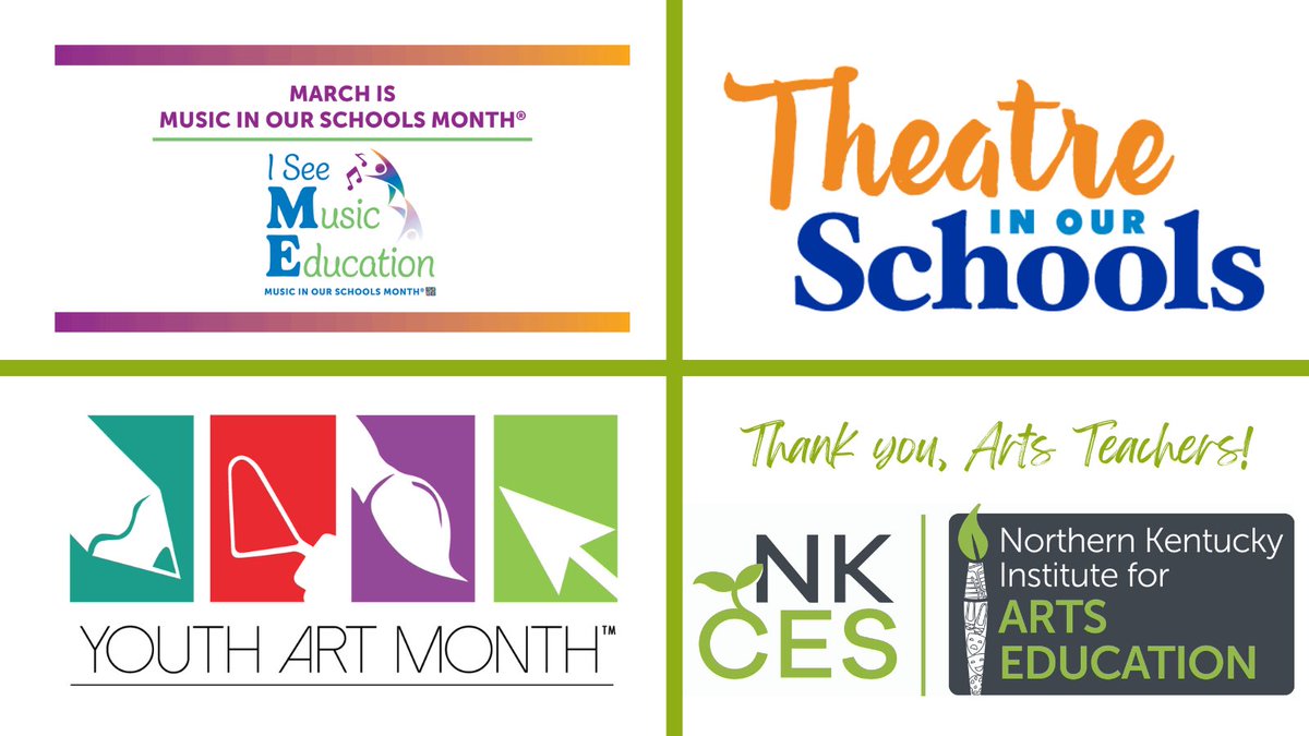 Thanks to our Visual &amp; Performing Arts Teachers for inspiring creativity in the next generation! #MIOSM #TheatreInOurSchools #YouthArtMonth #ArtsInMind #ConnectGrowServe <a href="/NKCESKids1st/">NKCES</a>