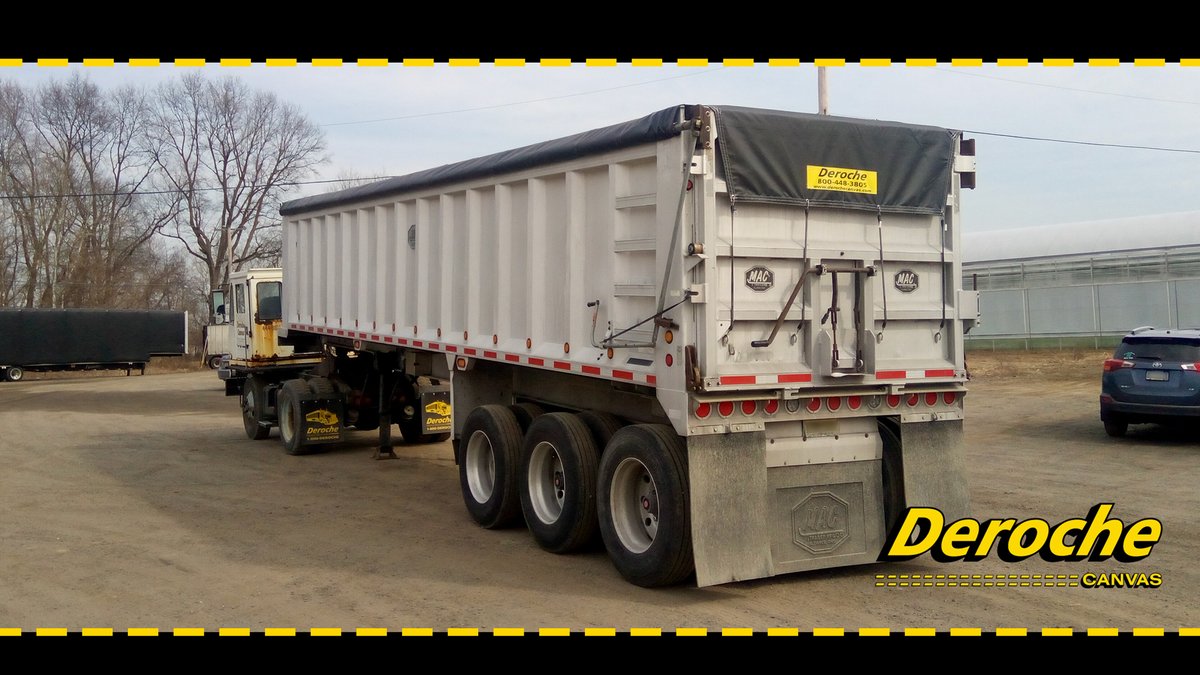 Another Quick-Lock style system installed &amp; ready to roll out. No #ratchets required! Schedule your #tarp #system #install today or order one of our do-it-yourself kits.

1-800-DEROCHE
derochecanvas.com

#Truckers #Trucking #HighQuality #Tough #USAMade #Waste #Construction