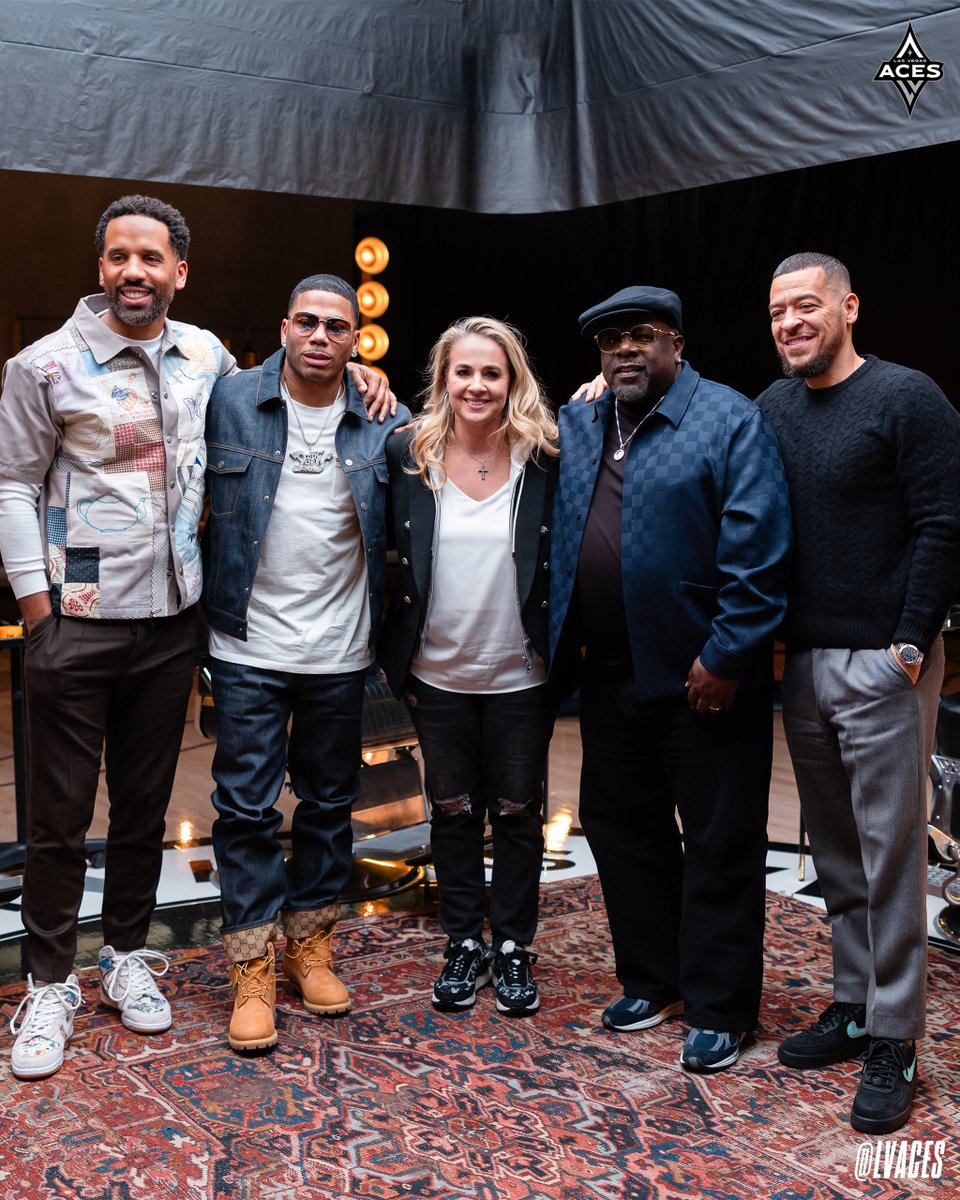 It was our pleasure to welcome @TheShopUN to Aces HQ! The latest episode of The Shop featuring @BeckyHammon, #Nelly, and @CedEntertainer is now streaming 👇 lvaces.wnba.com/TheShopatAcesHQ