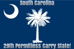 Congratulations! South Carolina is the 29th permitless carry state. Better late than never!

#29 #permitlesscarry #constitutionalcarry #southcarolina #sctweets