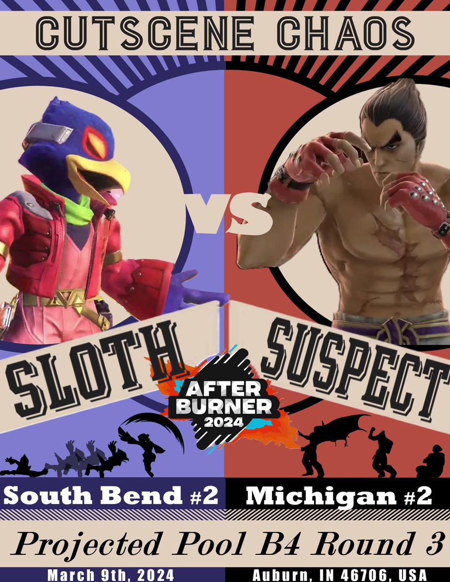 Grab your popcorn for the cutscenes as <a href="/slothssbu/">Sloth</a> takes on <a href="/SuspectPP/">CTG | Suspect</a> at Afterburner