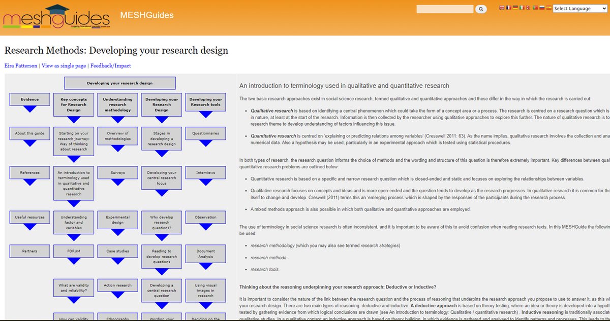 Looking to develop interesting and relevant research questions? 🧠❓ Take a look at our MESHGuide, part of our series on research methods, and start engaging in research-informed practice: meshguides.org/guides/node/48… #MESHGuide #Research #Education #ResearchMethods
