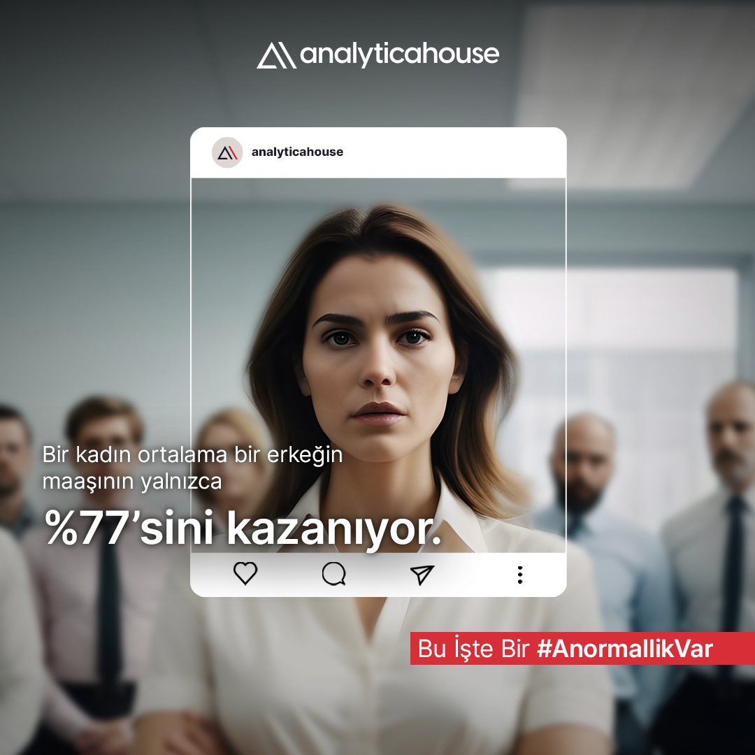 analyticahouse's tweet photo. Hayatın her alanında yüzyıllardır süren cinsiyet eşitsizliği mücadelesi sonucunda karşılaştığımız verilerde bir #AnormallikVar. https://t.co/rBqhmKVVsB