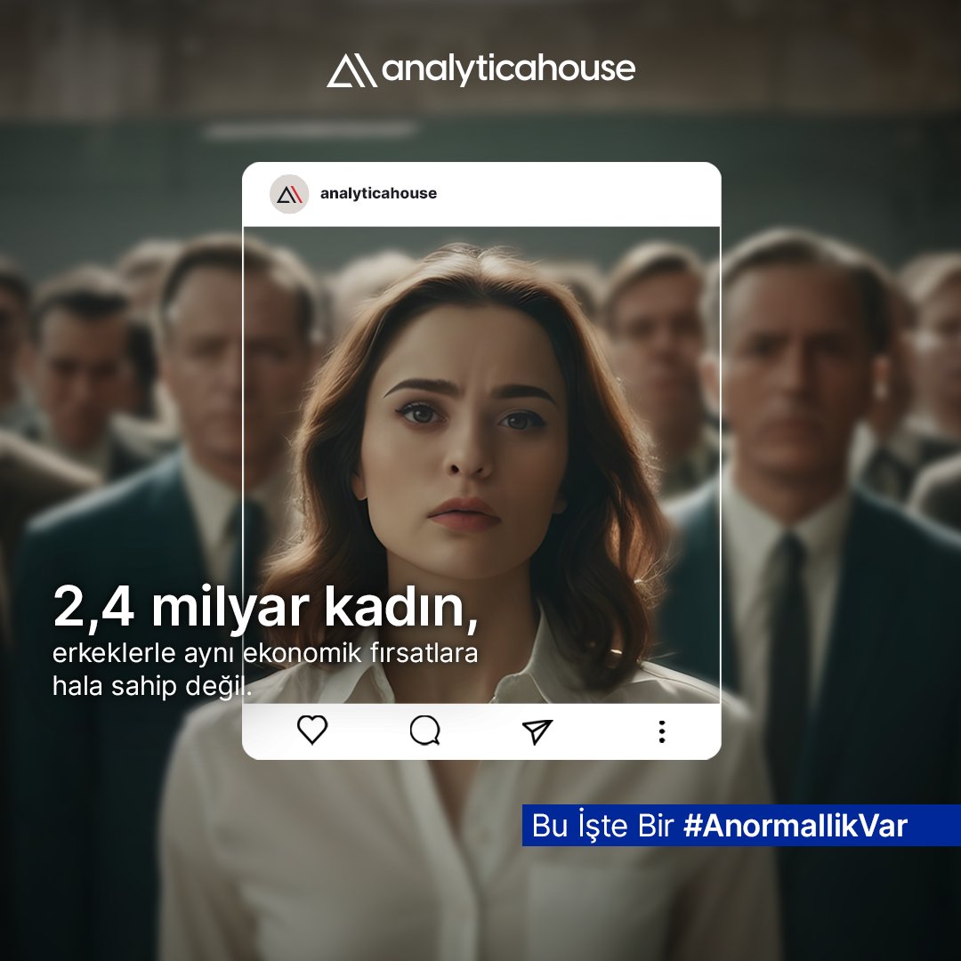 Hayatın her alanında yüzyıllardır süren cinsiyet eşitsizliği mücadelesi sonucunda karşılaştığımız verilerde bir #AnormallikVar.