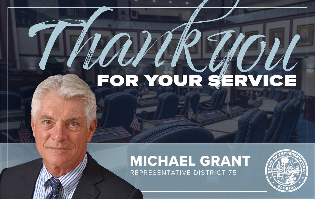 There’s no more appropriate title than “Leader” for @RepMikeGrant. If you know him, you know he's fair, he's principled, and he's the definition of a servant leader. Thank you, Mike, for everything you’ve done for your district, for our state, and for the Members of this House.