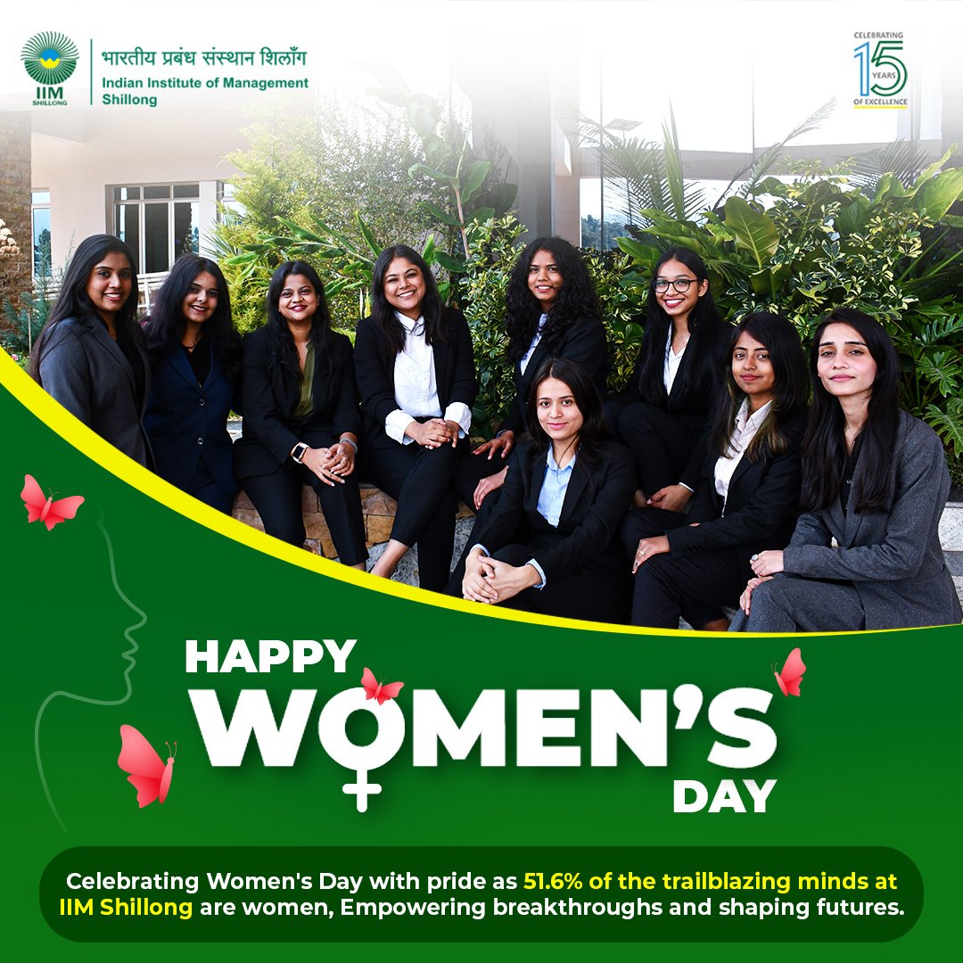 This International Women's Day let's celebrate the unwavering strength and resilience of 'WOMEN' globally. By empowering women to thrive, we can advance gender equality and inclusivity.
.
.
#IIMShillong #womensday #inspireinclusivity #IWD2024 #internationalwomensday