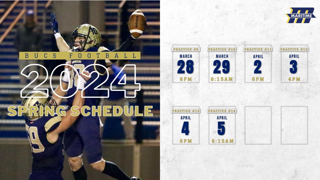 Spring has sprung! Here is your 2024 Bucs Spring Ball schedule! #AnchorDown⚓️