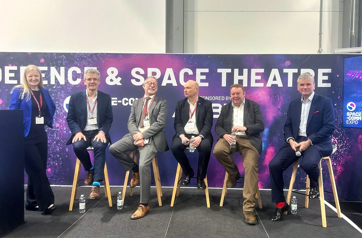 Our MD Dr John Paffett spoke today on the ‘Advancing Responsive Launch Capabilities in the Space Sector’ panel session @SpaceCommExpo alongside @SpaceCornwall @D_Orbit @orbexspace @uklsl @AstraiusL @SatAppsCatapult at times a somewhat lively discussion! 💫 #SpaceCommExpo2024