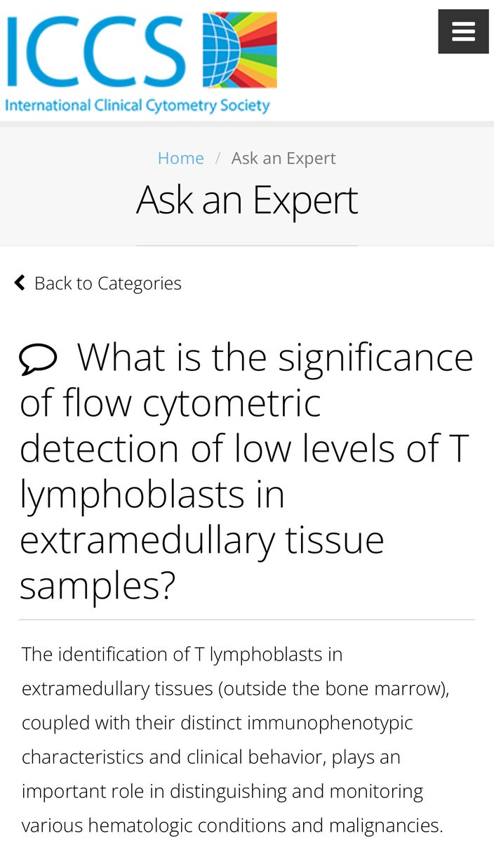 Kunal Sehgal (@drkunalsehgal) on Twitter photo Know more about Indolent T-lymphoblastic proliferation (iT-LBP) which is a rare, benign condition and how you can use flow cytometry to diagnose it - check out the Ask an Expert link below on this topic by <a href="/ICCS_Education/">ICCS_Education</a>
cytometry.org/web/q_view.php… Know more about Indolent T-lymphoblastic proliferation (iT-LBP) which is a rare, benign condition and how you can use flow cytometry to diagnose it - check out the Ask an Expert link below on this topic by <a href="/ICCS_Education/">ICCS_Education</a>
cytometry.org/web/q_view.php…