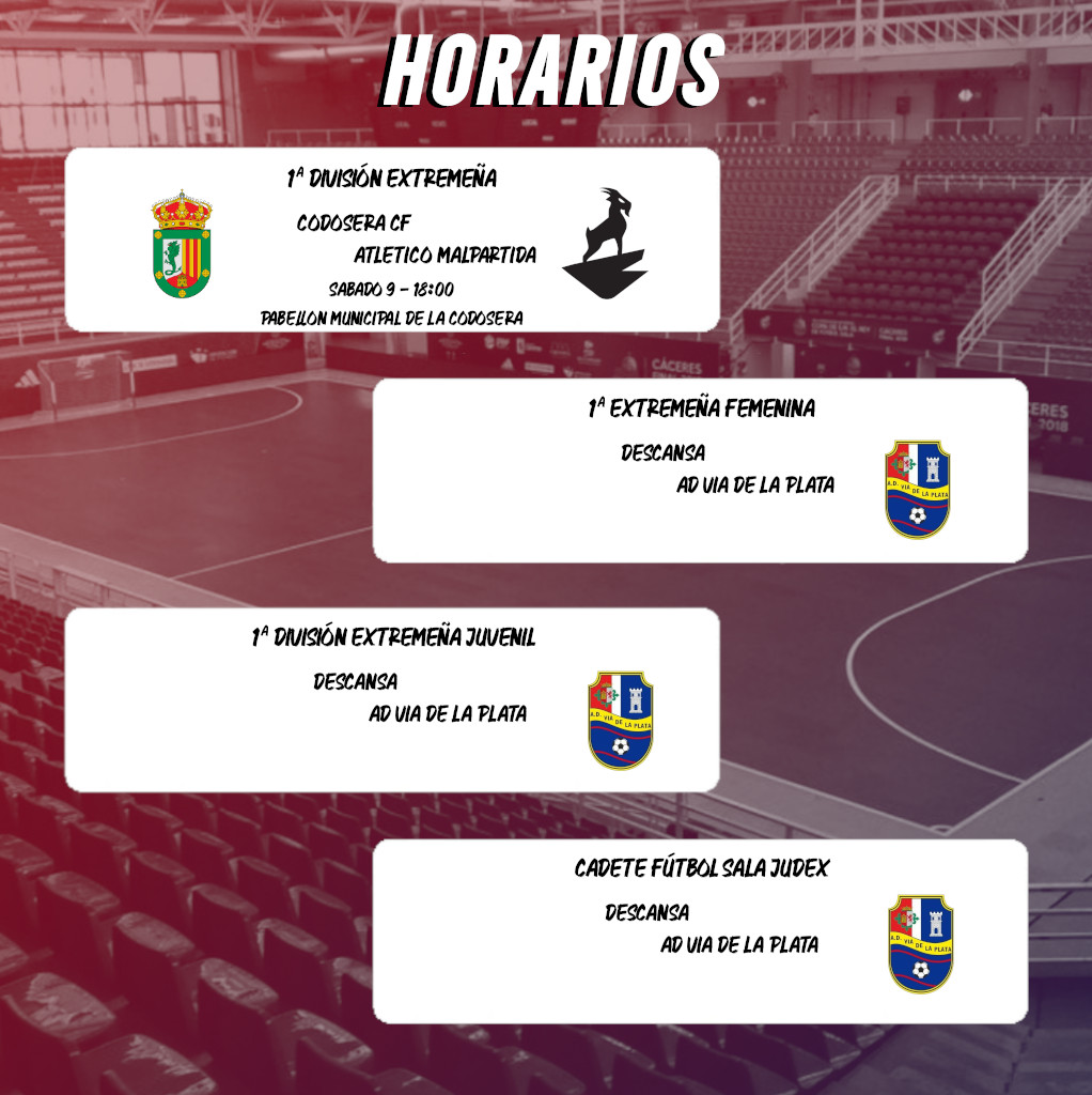 🏆 PARTIDO DEL FIN DE SEMANA 🏆

Todas nuestras categorías descansan por calendario.

#VamosVia #VIAAA #AUAUAU