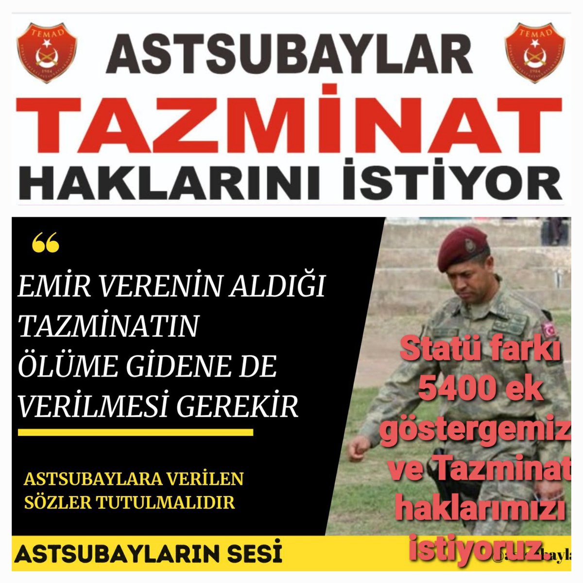 OMRCTN1955's tweet photo. #AstsubaylarİstanbuldaBuluşuyor
Bazıları yıllarca haklarımızla ilgili sözler verip,Vaatler verip yerine getirmemekten yorulmadı.Ama bizler bu yalanları dinlemekten çok yorulduk
Artık söz dinlemek değil verilen sözlerin yerine getirilmesini bekliyoruz
@RTErdogan 
@dbdevletbahceli https://t.co/eER1KIf19U