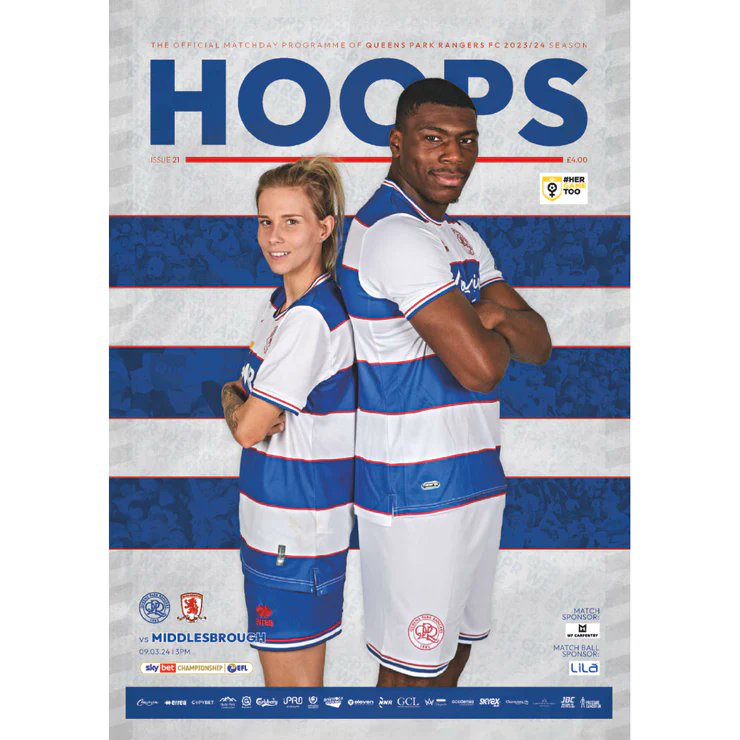 SAVE THE PRINTED PROGRAMME! I have five articles in Saturday's QPR v Middlesbrough programme # My 1,000 word QPR past player interview : Jamie Cureton # 1993/94 QPR programmes # Past QPR managers - Ramsey & Hasselbaink # QPR apostrophe saga! # 1976 - QPR 4 Middlesbrough 2