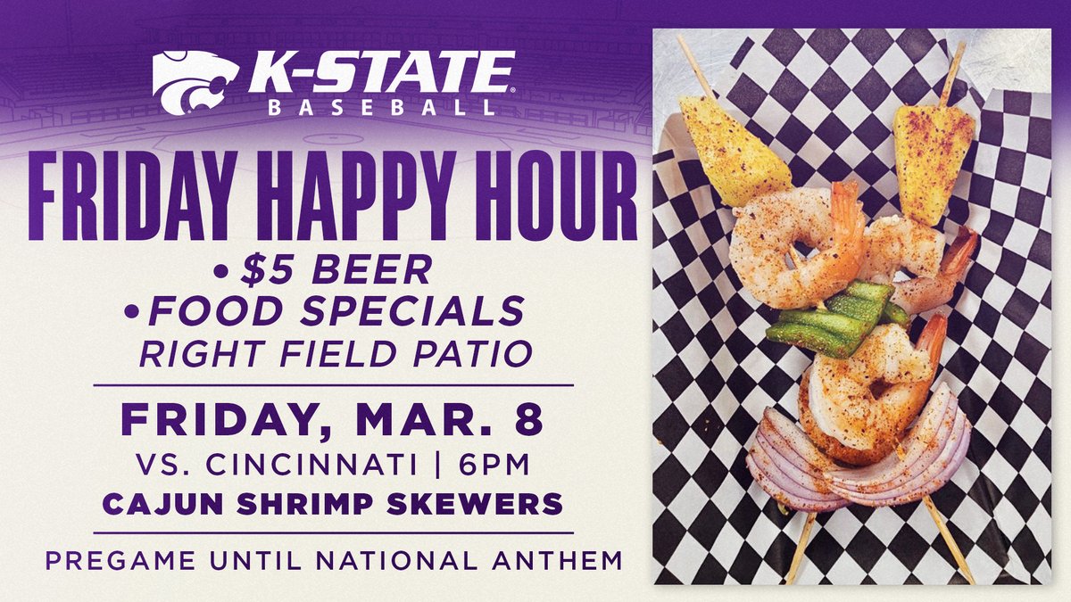 Get your weekend started off right with 𝓕𝓻𝓲𝓭𝓪𝔂 𝓗𝓪𝓹𝓹𝔂 𝓗𝓸𝓾𝓻 at Tointon!

🍻 $5 select domestic beers
🍤 Specially crafted food items

Join us tomorrow on the right field patio! Gates open 60 minutes prior to first pitch 😋