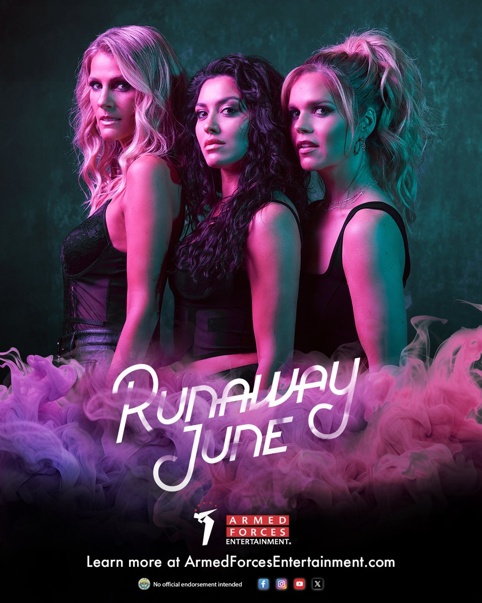 🤠 Saddle up, y'all! Runaway June is coming to your base, and they are bringing the honky-tonk vibes with them. 🎶 Get yourself ready to a good time! Visit our site to learn more: armedforcesentertainment.com/upcoming-tours…