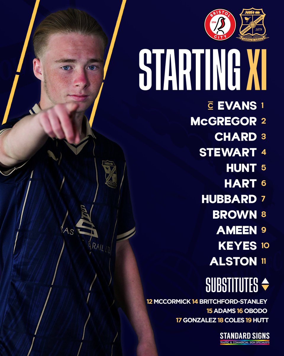 academystfc's tweet photo. ↩️ Sonny Hart returns
2️⃣ changes from Leyton Orient
⚡️ Botan Ameen leads the line

📋 Here's how #STFC line-up to face Bristol City this evening in the #FAYouthCup: https://t.co/PdKO0R4Bx3