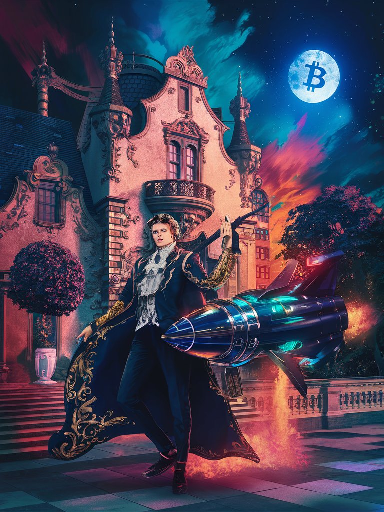 #btc #Finance #AIArtwork

What a beautiful sky; the moon is positively glowing up there!