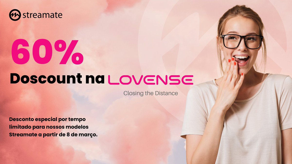 StreamateBrazil's tweet image. Oferta emocionante para a Streamate Models! Ganhe 60% de desconto na coleção de brinquedos da Lovense para o Dia Internacional da Mulher. Eleve seu conteúdo com novos brinquedos! Use o link promocional: lovense.com/group/2CCUOd @CamModelToys @Lovense
