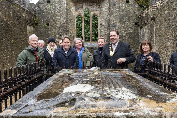 It was brisk day at Malahide Demesne Church. The site benefitted from CMF 2023 funding. Works included wall repairs, stitching of window mullions, re-setting of graveslabs and tombs. The team-Brian O'Connor, FCC Architects, DKP Ltd, Archer Heritage & Francis Haughey Ltd.#CMF23