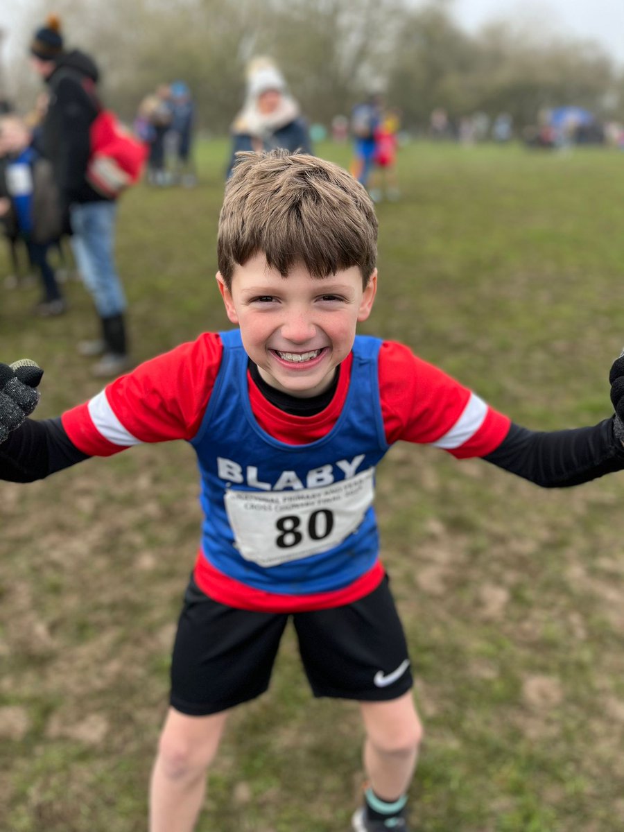 Howard took part in the National Primary Cross-Country finals at Prestwold Hall on Sunday. He represented Blaby District and the Year 4 team came third overall! He didn't stop despite the very muddy conditions! You are amazing!