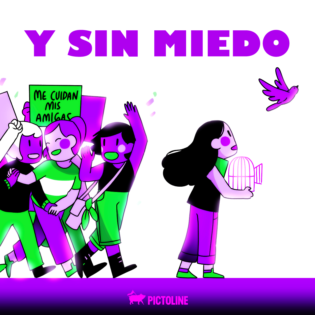 pictoline's tweet photo. Juntas, libres y sin miedo este #8M2024 y siempre 👊💜✨

#8M #8Marzo #DiaInternacionalDeLaMujer #DiaDeLaMujer https://t.co/XTJidKo6BM
