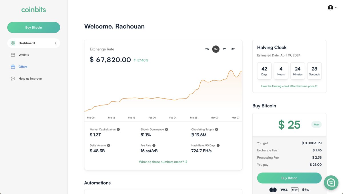 Even as a non us member you can buy #bitcoin through <a href="/CoinbitsApp/">Coinbits | Bitcoin made easy</a> direct to wallet! Try it now!  my.coinbits.app/r/rachouan/sig…