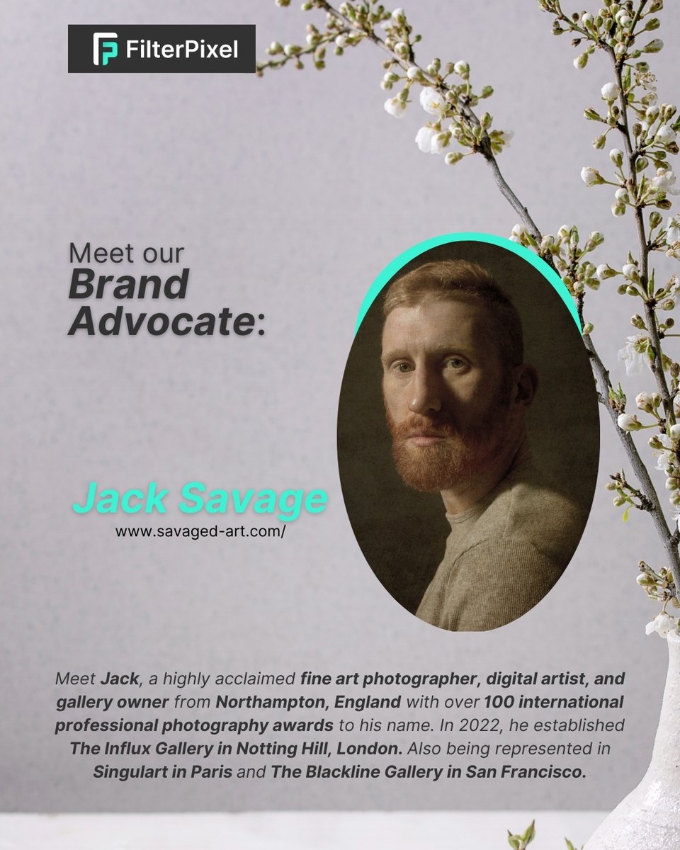 FilterPixelHQ's tweet image. 📸✨ Introducing Jack Savage: Extraordinary photographer from England!

🌟 Thrilled to welcome Jack to the FilterPixel family! 🌟
  
#brandadvocates #filterpixel #filterpixelfamily #photographers #expertphotographers